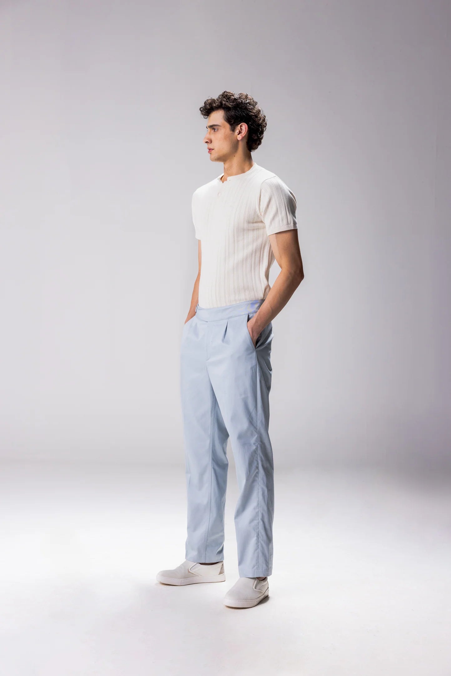Silas Trouser-powder blue